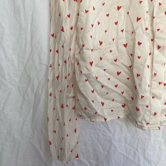 Bec & Bridge White Hearts Blouse Size 4 - Picture 4 of 12